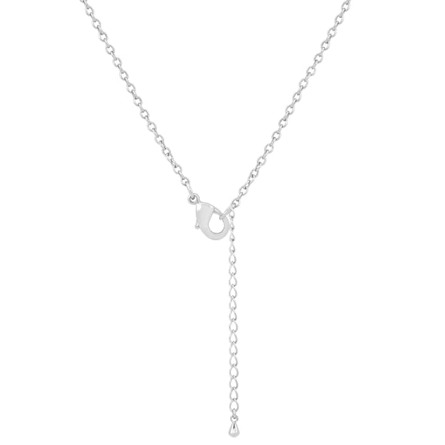2.8ct Champagne CZ  Butterfly Drop Necklace