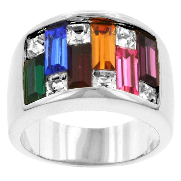 Dazzling Crystal Candy Maze Ring