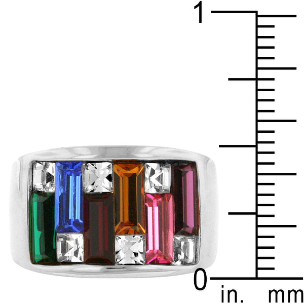 Dazzling Crystal Candy Maze Ring
