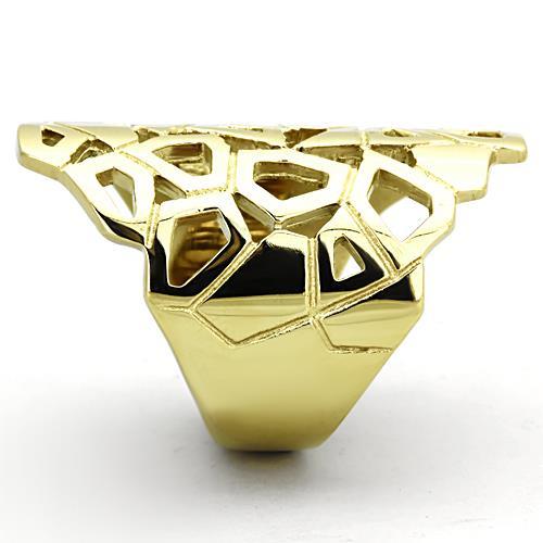 Irregular Open Shape 14(K) Gold Plated Minimalist Style Ring