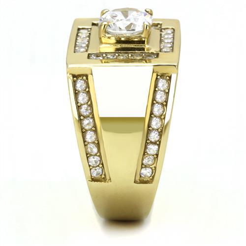 14K Gold Plated CZ  Ring for Men