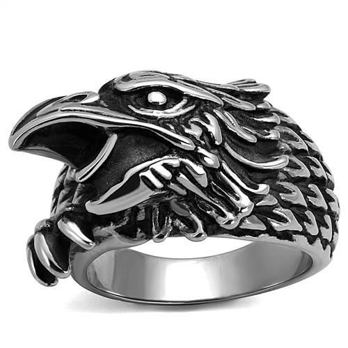 Eagle Biker Ring in Stainless Steel